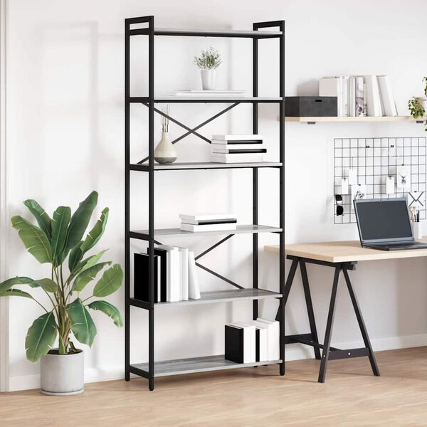 vidaXL &Eacute;tag&egrave;re Sonoma gris 40 x 30 x 85 cm Bois d'ing&eacute;nierie