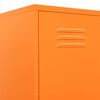 vidaXL Armoire &agrave; casiers Orange 35x46x180 cm Acier