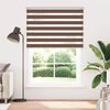 vidaXL Store z&egrave;bre marron 165x200cm largeur du tissu 160,9cm polyester