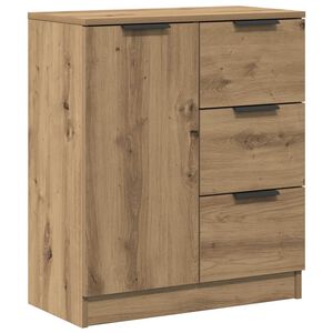 vidaXL Buffet ch&ecirc;ne artisanal 60x30x70 cm bois d'ing&eacute;nierie