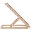 vidaXL Rampe pour chiens gris 70x35 cm bois de sapin solide