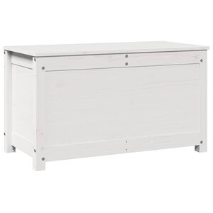 vidaXL Bo&icirc;te de rangement Blanc 80x40x45,5 cm Bois massif de pin
