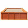 vidaXL Cadre de lit Cire marron 100 x 200 cm Bois de pin massif