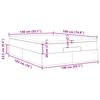 VidaXL Cadre de lit ottoman avec matelas blanc 140x190 cm similicuir