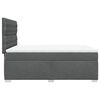 vidaXL Sommier &agrave; lattes de lit avec matelas Gris fonc&eacute; 140x200cm Tissu
