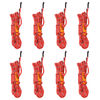 vidaXL Cordes de haubanage avec cl&eacute;s r&eacute;fl&eacute;chissantes 8 pcs 4 m 4 mm