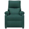 vidaXL Fauteuil de massage Vert foncé Tissu