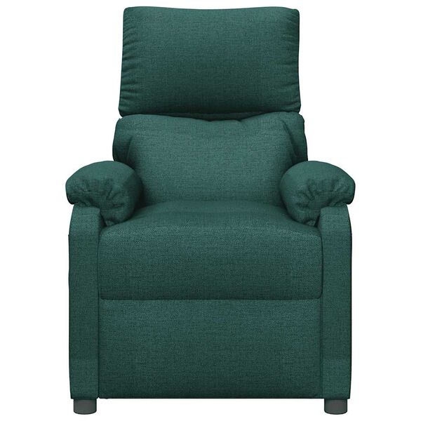 vidaXL Fauteuil de massage Vert foncé Tissu