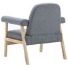 vidaXL Fauteuil gris clair tissu