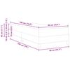 vidaXL Cadre de lit avec matelas Cappuccino 90 x 190 cm tissu