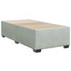 vidaXL Sommier &agrave; lattes de lit et matelas Gris clair 100x200cm Velours
