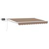vidaXL Store r&eacute;tractable manuel avec LEDs Taupe