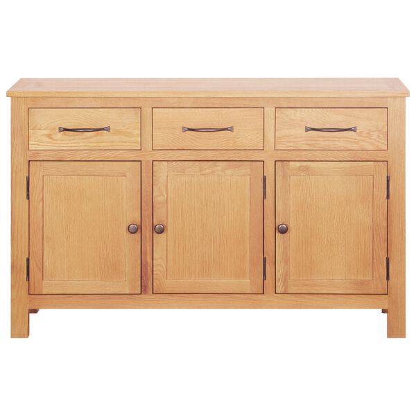 vidaXL Buffet Marron 112 x 33.5 x 70 cm Ch&ecirc;ne massif