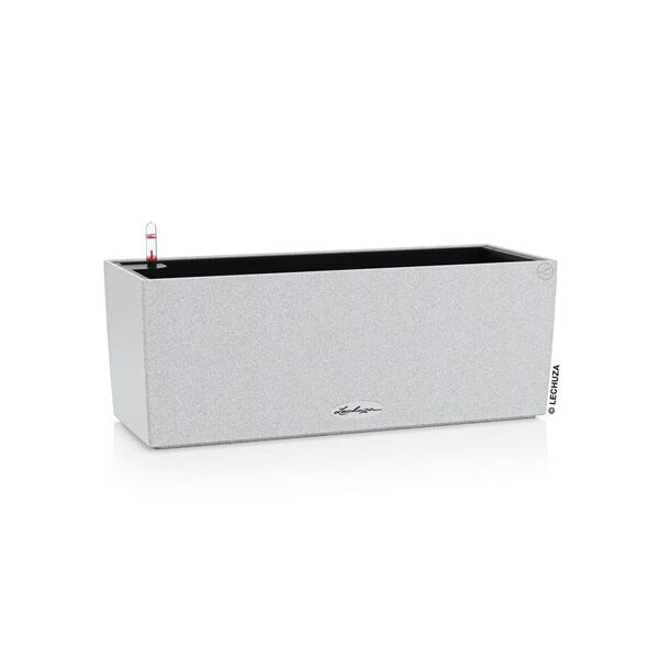 LECHUZA Jardini&egrave;re BALCONERA Stone 50 ALL-IN-ONE Blanc quartz