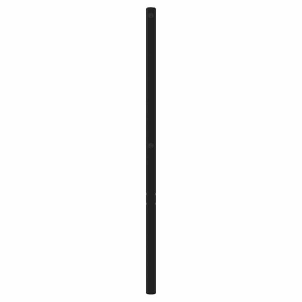 vidaXL T&ecirc;te de lit de remplacement m&eacute;tal noir 150 cm