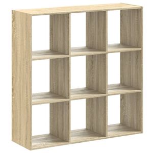 vidaXL Biblioth&egrave;que ch&ecirc;ne sonoma 102x32x102 cm bois d'ing&eacute;nierie