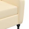vidaXL Fauteuil inclinable Cr&egrave;me Velours