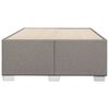 vidaXL Cadre de lit sans matelas taupe 120x200 cm tissu