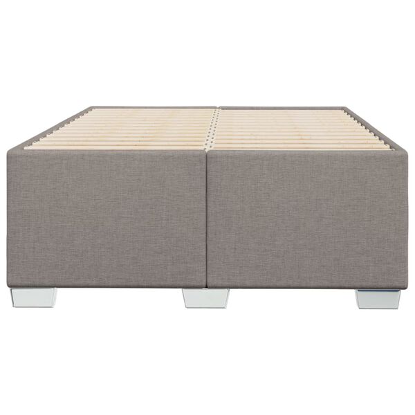 vidaXL Cadre de lit sans matelas taupe 120x200 cm tissu