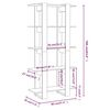 vidaXL Biblioth&egrave;que/s&eacute;parateur de pi&egrave;ce noir bois d'ing&eacute;nierie