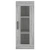 vidaXL Buffet haut Sonoma gris 34,5x34x180 cm Bois d'ing&eacute;nierie