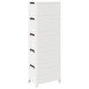 vidaXL Bo&icirc;te de rangement empilable avec roues &agrave; 5 niveaux 28 L