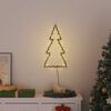 vidaXL Lumi&egrave;res de No&euml;l silhouette d'arbre de No&euml;l 80 LED blanc chaud