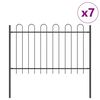 vidaXL Cl&ocirc;ture de jardin BOXTEL 7 pc 11,9 x 1,2 m Gris