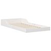 vidaXL Cadre de lit Blanc 75 x 190 cm Pin massif