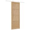 vidaXL Porte coulissante Marron 83 x 232 cm Pin massif