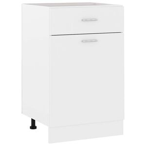 vidaXL Armoire &agrave; tiroirs "Lyon" Blanc 50 x 46 x 81,5 cm Bois d'ing&eacute;nierie