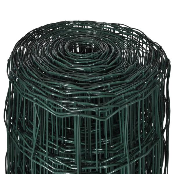 vidaXL Cl&ocirc;ture Euro Acier 25 x 1,7 m Vert