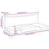 vidaXL Coussins de palette lot de 2 bleu clair tissu