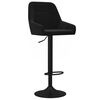 vidaXL Tabourets de bar lot de 2 noir velours