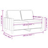 vidaXL Canap&eacute; &agrave; 2 places Rouge bordeaux 140 cm Tissu