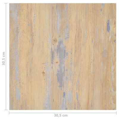 vidaXL Planches de plancher autoadhésives 55 pcs PVC 5,11 m² Marron