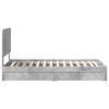vidaXL Lit de Rangement Gris b&eacute;ton 75 x 190 cm Bois d'ing&eacute;nierie