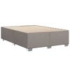 vidaXL Cadre de lit sans matelas taupe 160x200 cm tissu