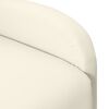 vidaXL Fauteuil inclinable Cr&egrave;me Similicuir