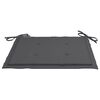 vidaXL Chaises Batavia lot de 2 avec coussins anthracite Bois de teck