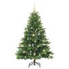 vidaXL Sapin de No&euml;l artificiel avec 150 LED Vert 150 cm PE et PVC
