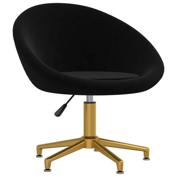 vidaXL Chaises &agrave; manger lot de 4 Noir Velours