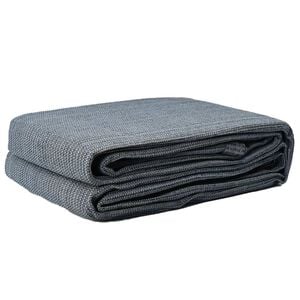 vidaXL Tapis de tente Bleu et gris 200 x 200 cm Poly&eacute;thyl&egrave;ne