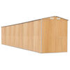 vidaXL Abri de jardin Marron clair 192x1021x223 cm Acier galvanis&eacute;