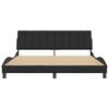 vidaXL Cadre de lit sans matelas Hanko noir 180x200 cm velours