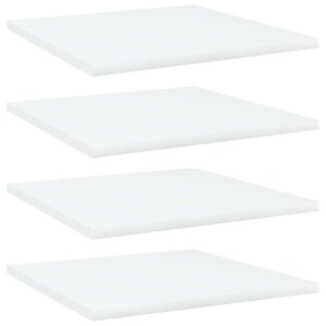 vidaXL Panneaux de biblioth&egrave;que 4 pcs blanc bois d&rsquo;ing&eacute;nierie