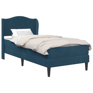 vidaXL Cadre de lit avec t&ecirc;te de lit Bleu 80 x 200 cm Velours