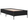 vidaXL Cadre de lit sans matelas noir 90x190 cm