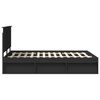vidaXL Cadre de lit Noir 140 x 200 cm Bois de pin massif