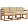 vidaXL Ensemble de canap&eacute;s d'ext&eacute;rieur 3 pc Naturel et Beige